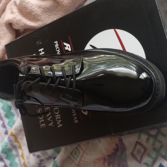 Hi Gloss Uniform Oxford W/ Heavy Duty Sole - Picture 1 of 4